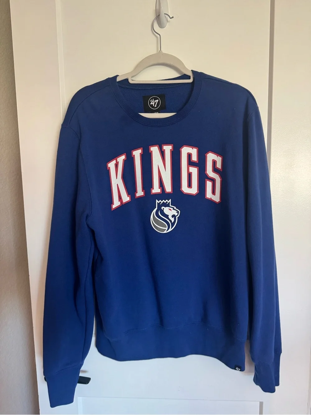47 Blue KINGS Crewneck Sweatshirt with Red & White Accents